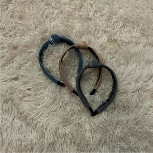 Stylish Blue and Brown Headband Set